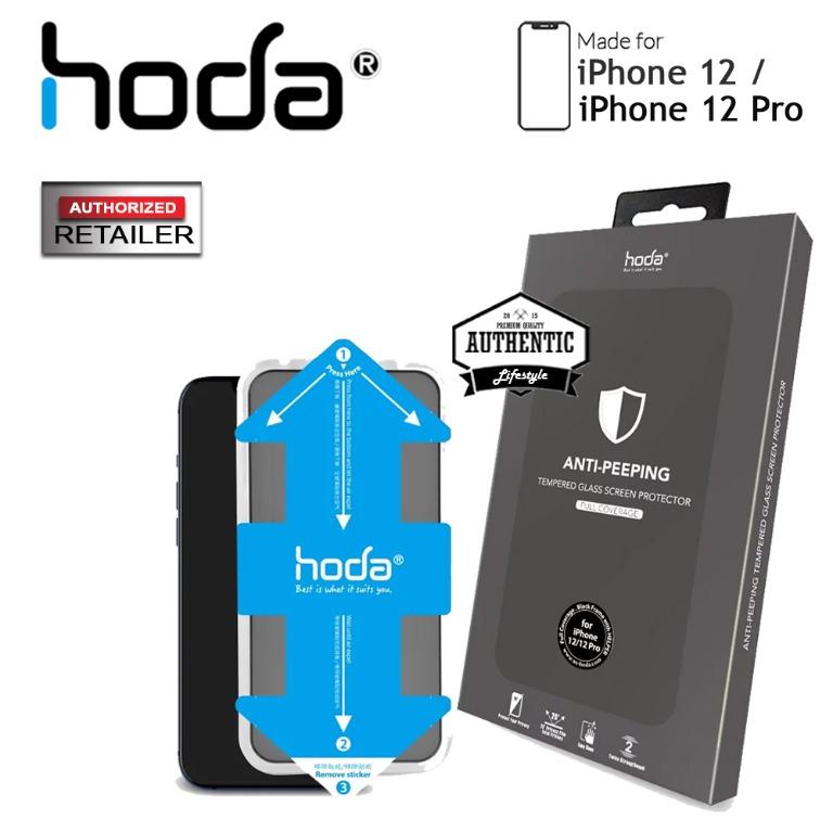 Hoda Tempered Glass For Iphone 12 12 Pro 5g 6 1 2 5d 0 33mm Full Coverage Tempered Glass With Helper Anti Peeper Matte Barcode Mobile Phones Tablets Mobile
