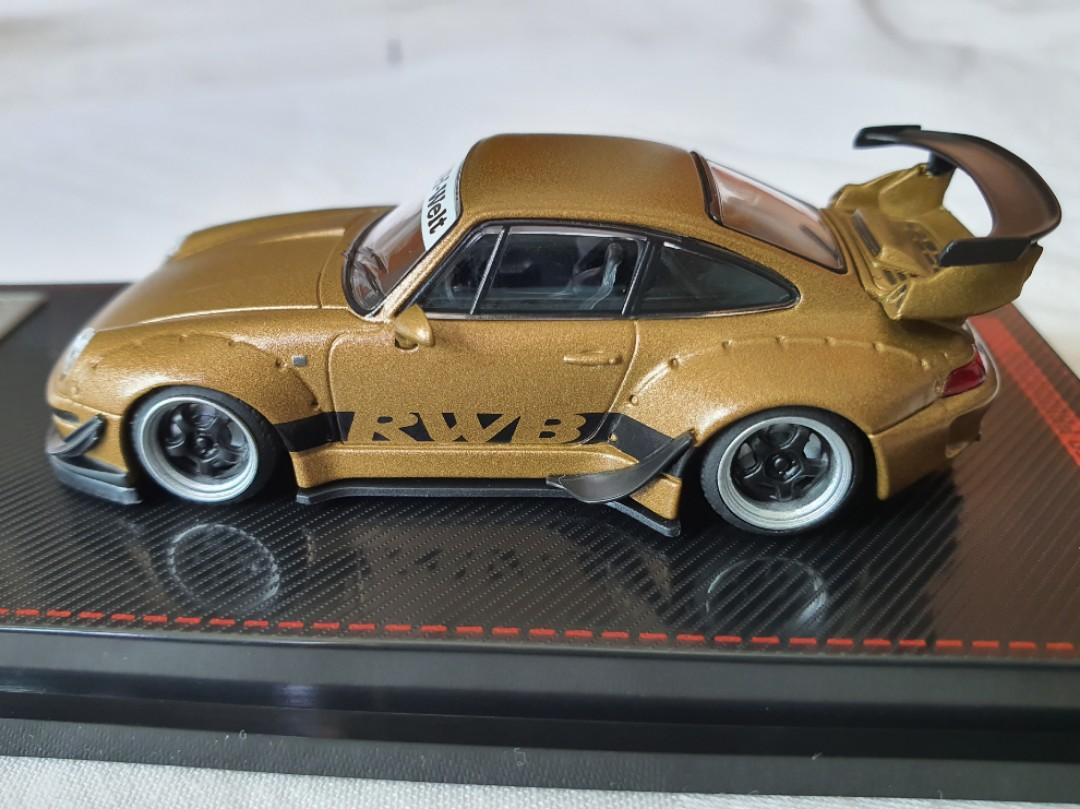 IGNITION MODEL PORSCHE 993 RWB MATTE GOLD IG 1/64, Hobbies & Toys, Toys &  Games on Carousell