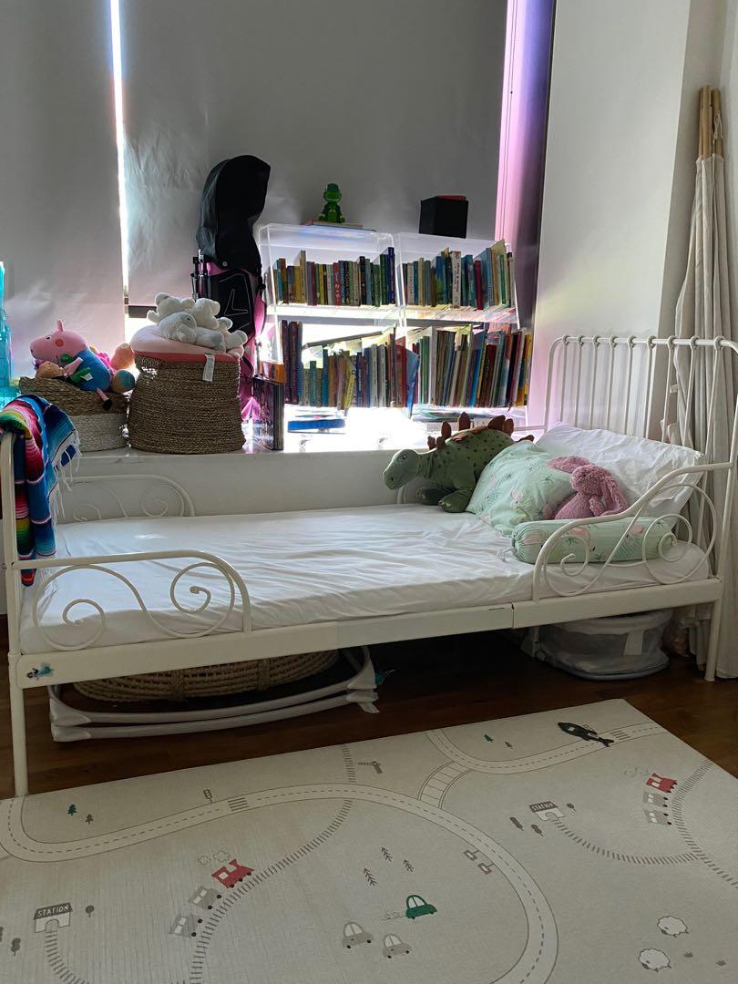 Ikea Toddler extendable bed, Babies & Kids, Baby Nursery & Kids Furniture, Childrens' Beds on
