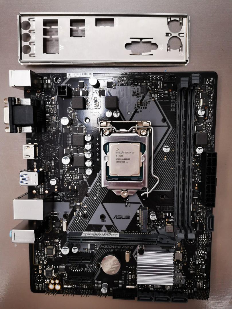 Intel I5 8500 cpu. ASUS H310M 主板, 電腦＆科技, 手提電腦- Carousell