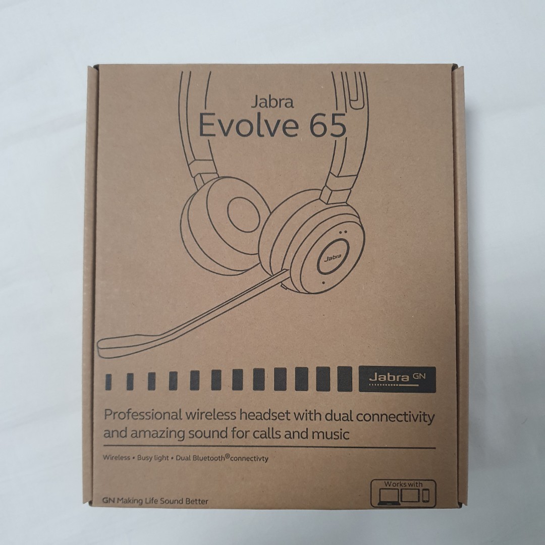 JABRA Evolve 65, Electronics, Audio on Carousell