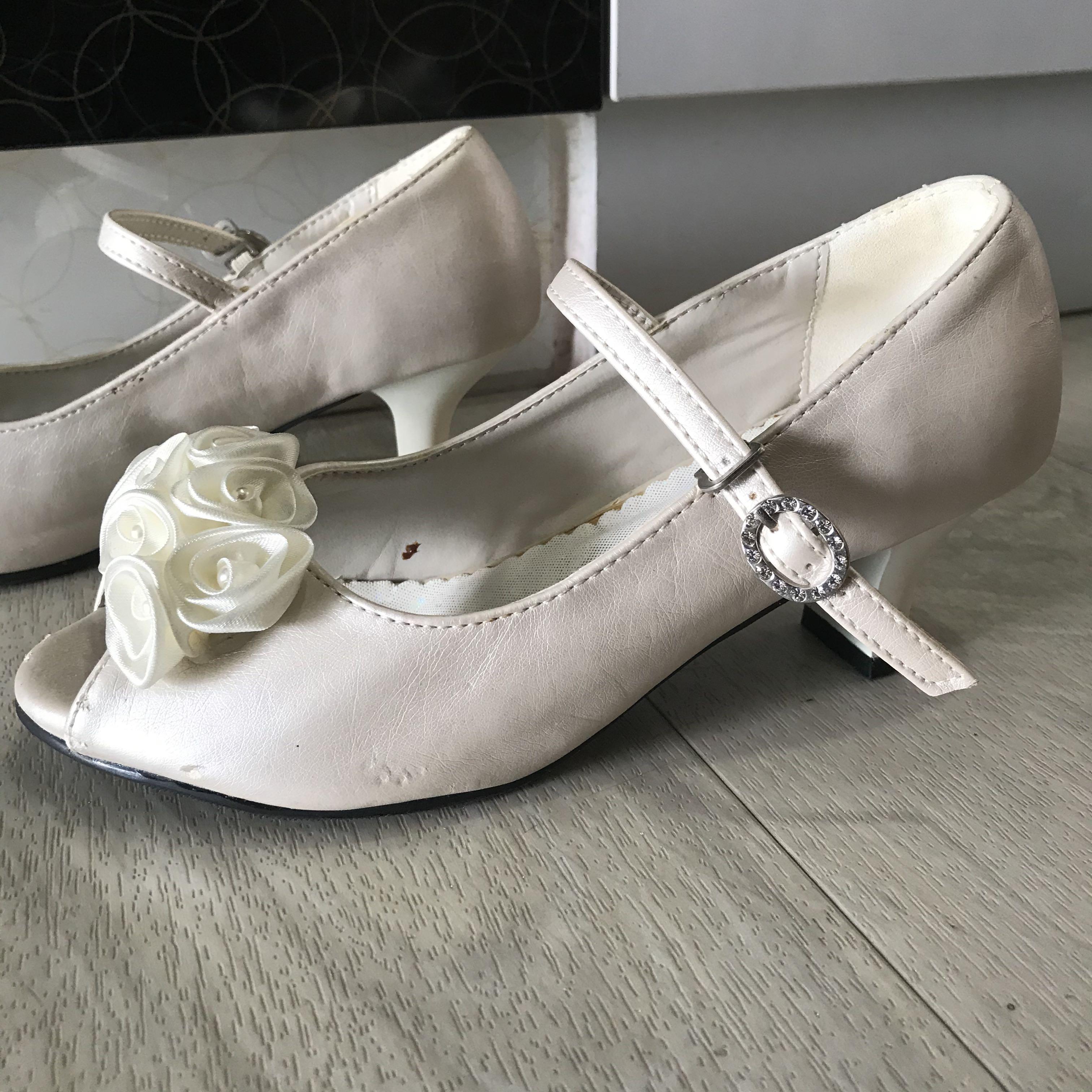 Kids Girls Heels Shoes Wedding Heels Events Shoes Suitable for Primary School Girls Teenage Size 34