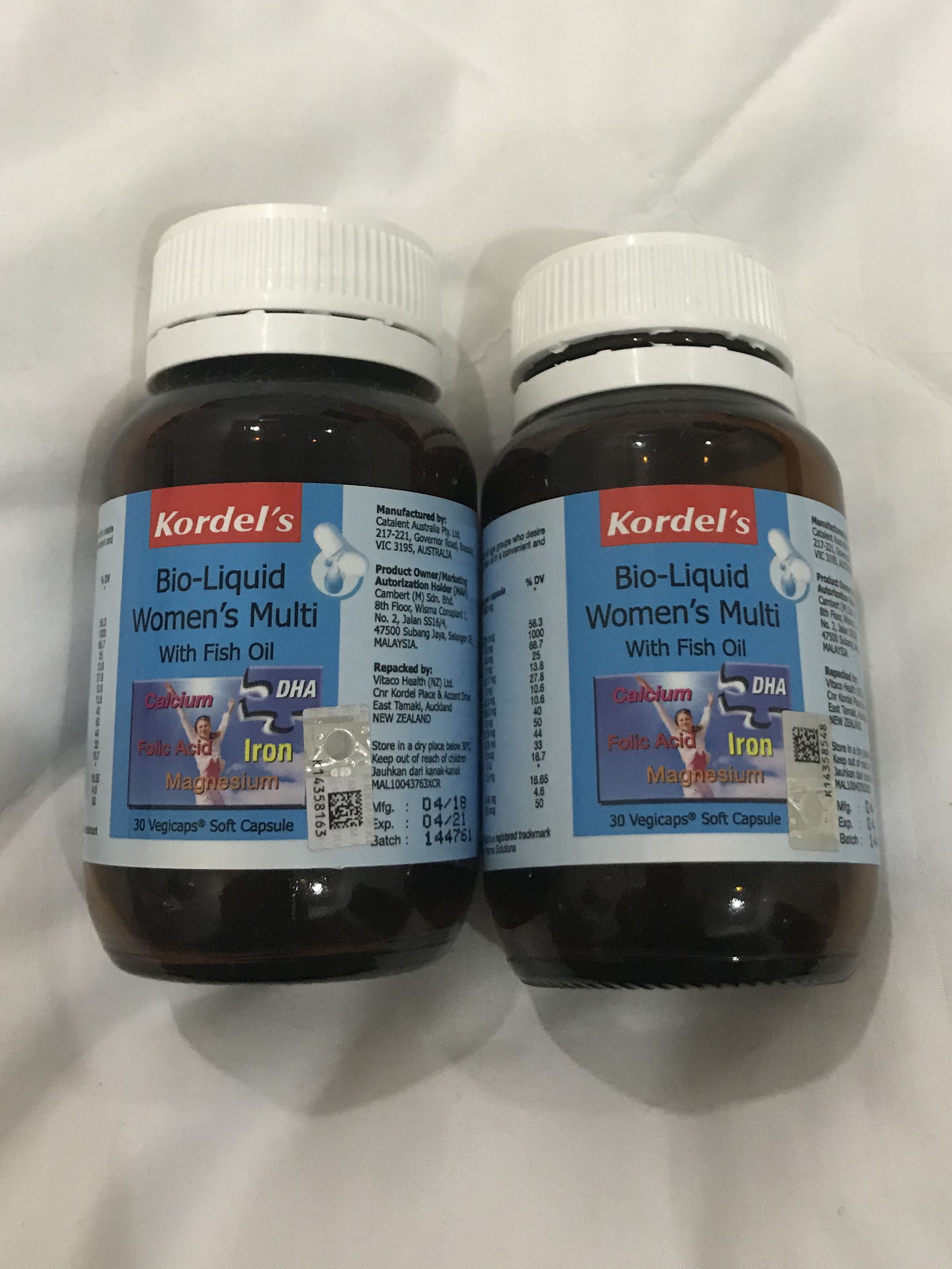 Kordel S Bio Liquid Womens Multi With Fish Oil Health Beauty Skin Bath Body On Carousell