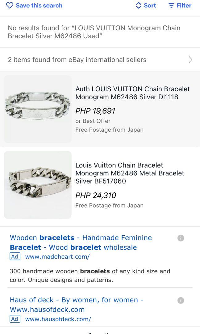 Louis Vuitton Chain Bracelet Monogram M62486, Luxury, Accessories on  Carousell