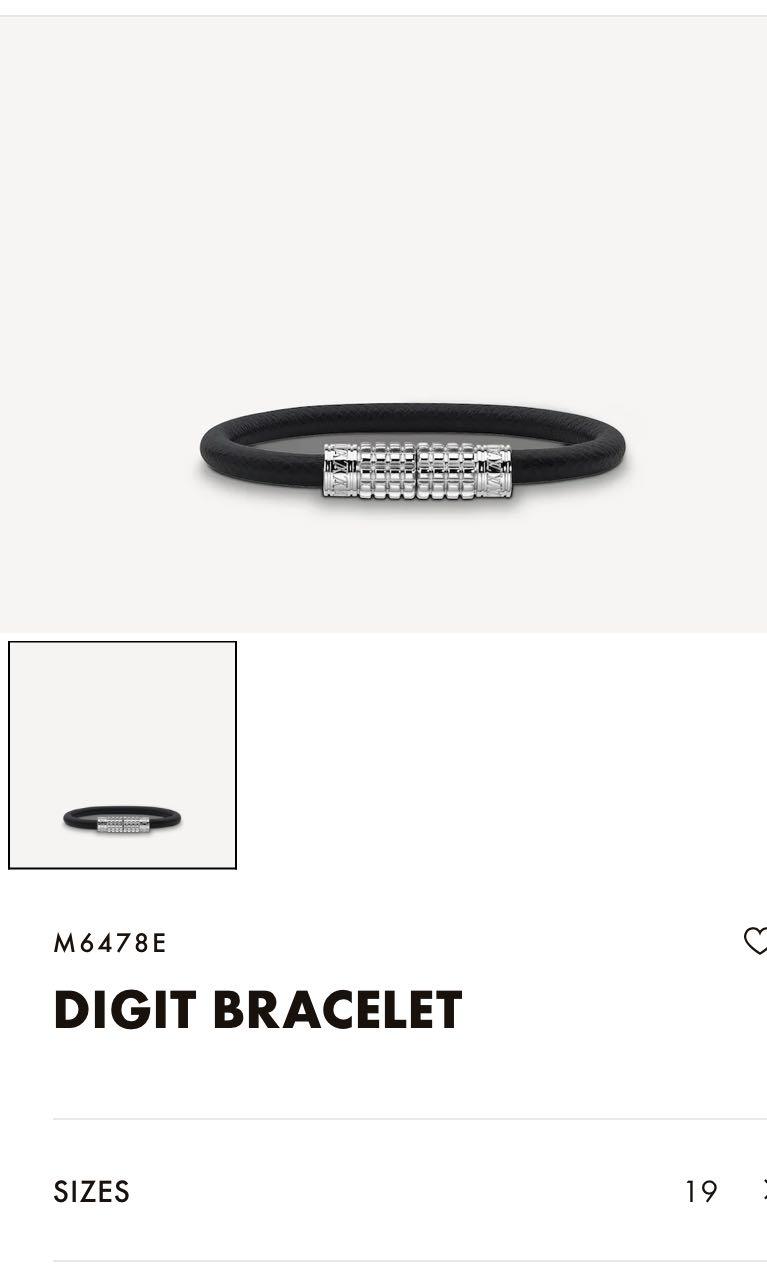 Louis Vuitton Digit Bracelet Damier Graphite Canvas, Men's Fashion, Watches  & Accessories, Jewelry on Carousell