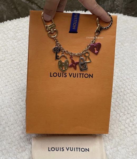 Louis Vuitton Vernis Love Lock Heart Bag Charm