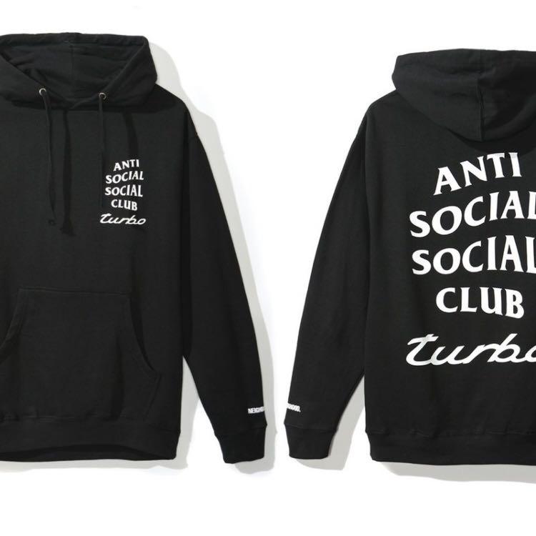 JUNE Sale BN ASSC X Neighborhood NBHD Turbo Black Hoodie