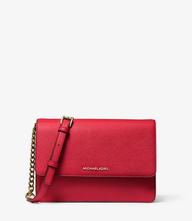 READY STOCK Michael Kors Daniela Large Saffiano Leather Crossbody