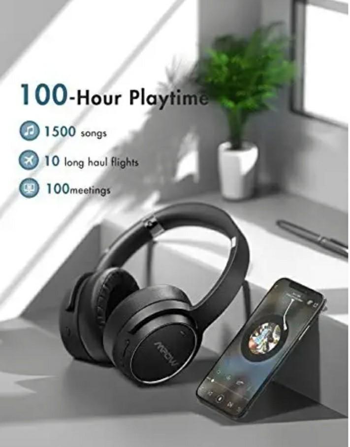 Mpow H19 Hybrid Noise Cancelling Headphones Upgraded Bluetooth