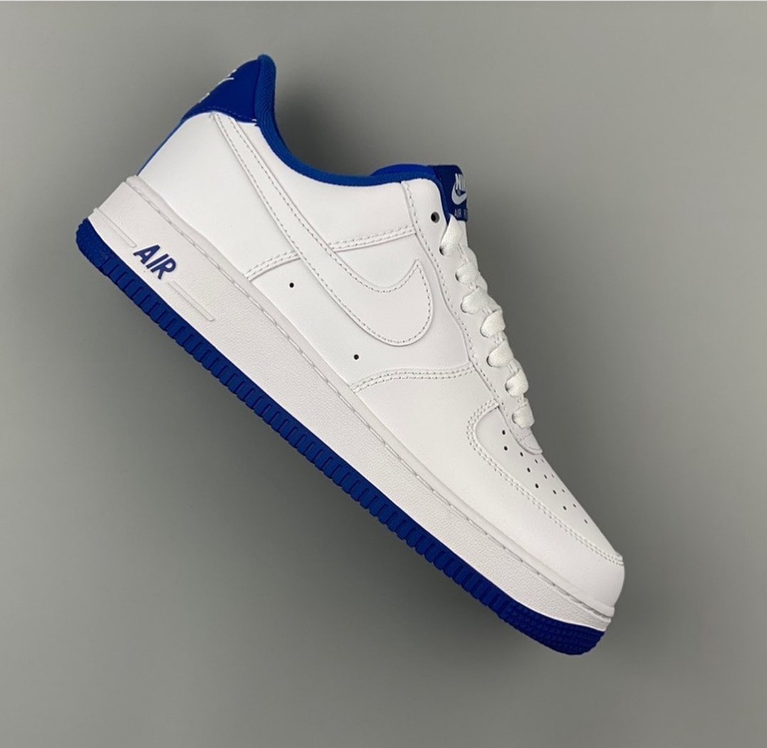 Nike Air Force 1 White Deep Royal Men s Fashion Footwear