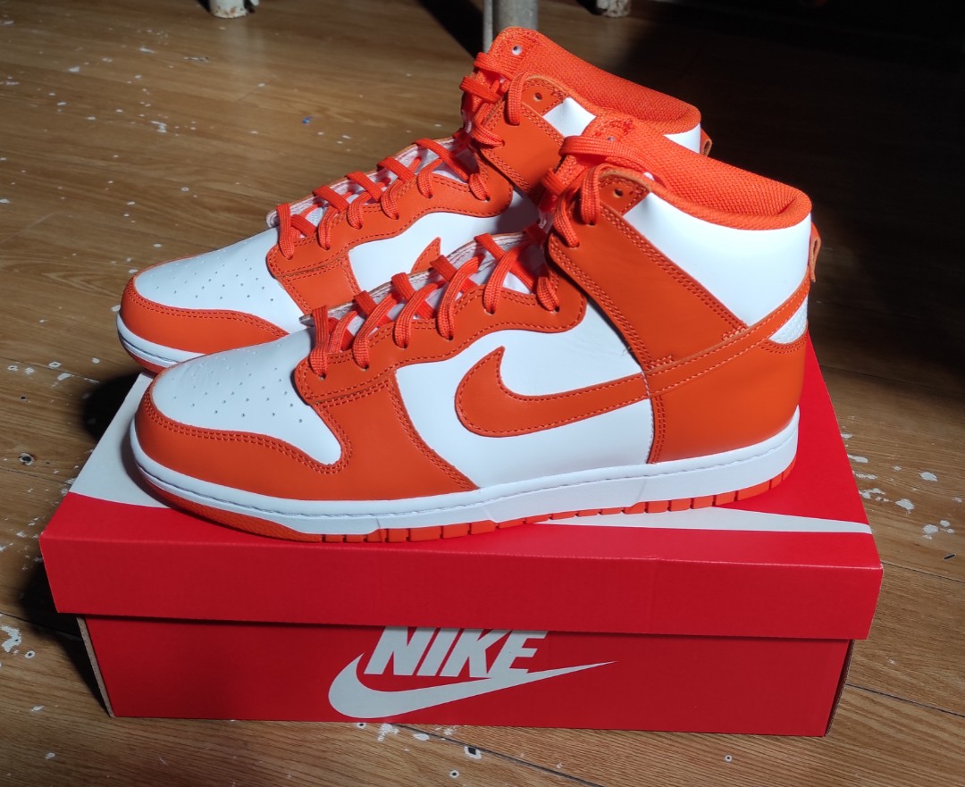 nike dunk hi retro orange blaze