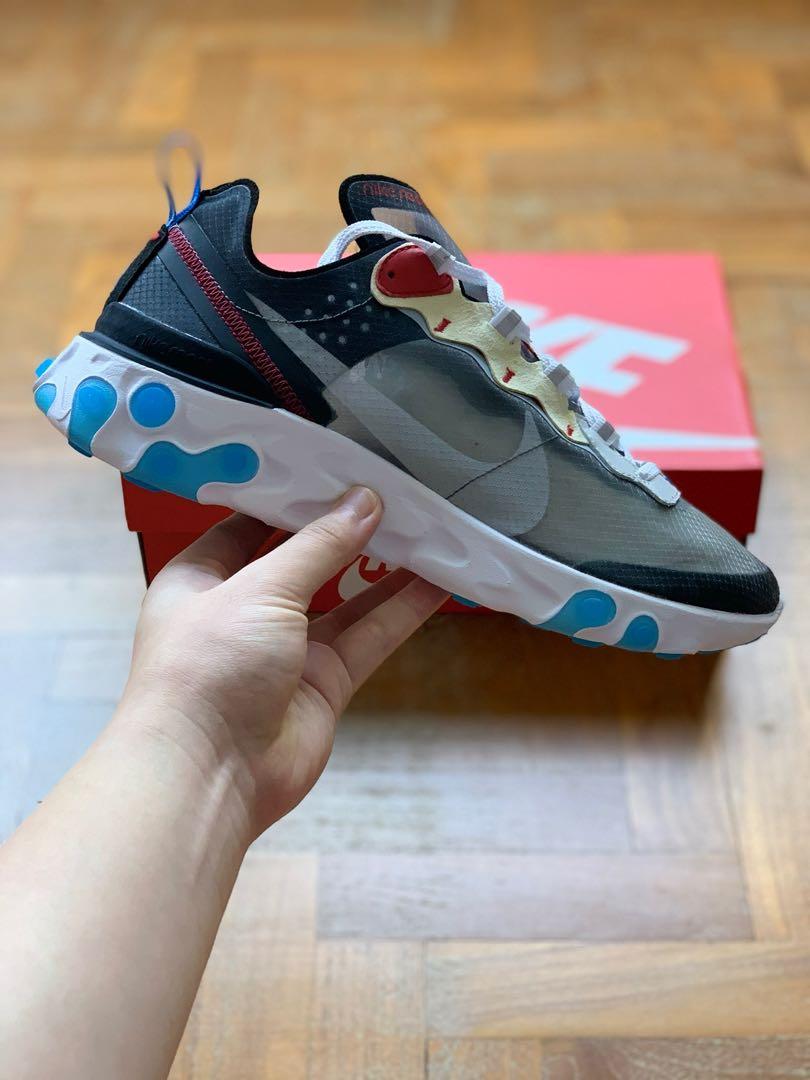 Nike react element 87 dark grey & pure platinum sales