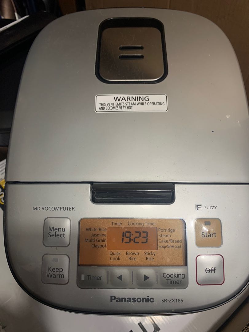 PANASONIC RICE COOKER SRZE185WSH Capacity 1.8L Power 750W Diamond