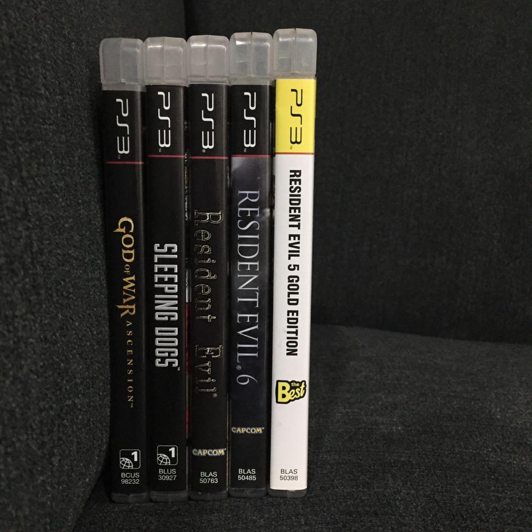 Playstation 3 (PS3 Games) (Category: PlayStation) located in San Pablo. Submitted by elixirgames (Listing ID 1073431637, Image 1). Description: Selling PS3 Games Resident Evil 5: Gold Edition SOLD Resident Evil 6 SOLD Resident Evil HD Remaster SOLD Sleeping Dogs 400 God of War: Ascension SOLD All disc are scratchless and in mint condition complete with manuals / inserts. All sales are final. Will not entertain lowball offers.