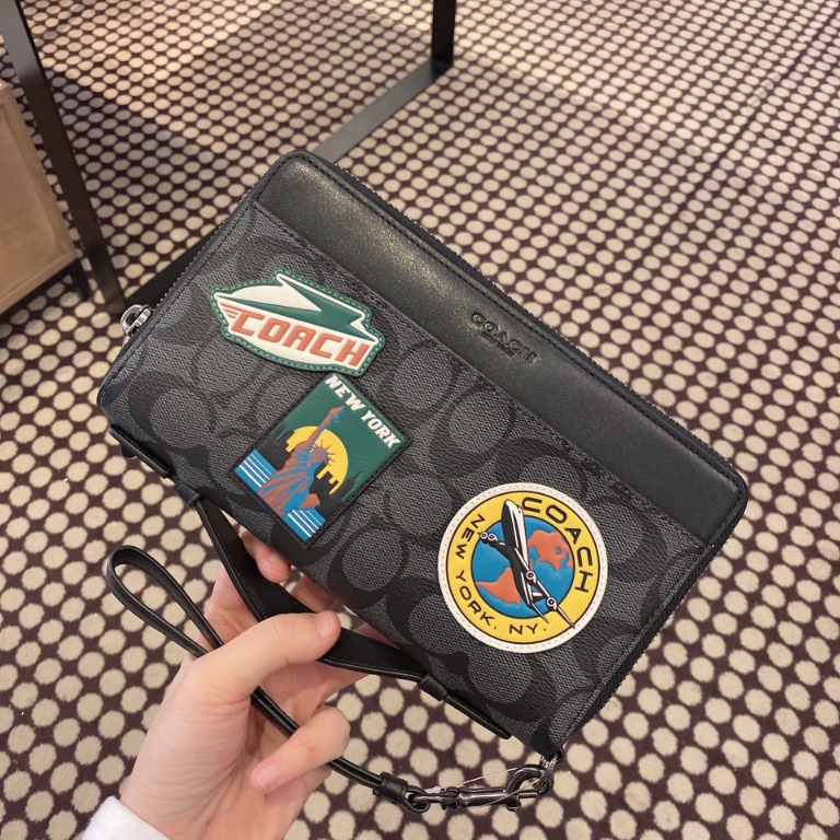 Double zip discount travel organizer coach