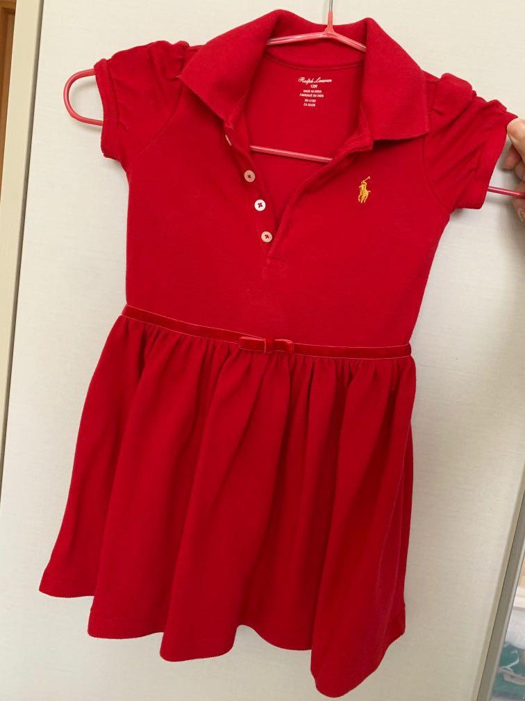 Red polo dress outlet for baby girl