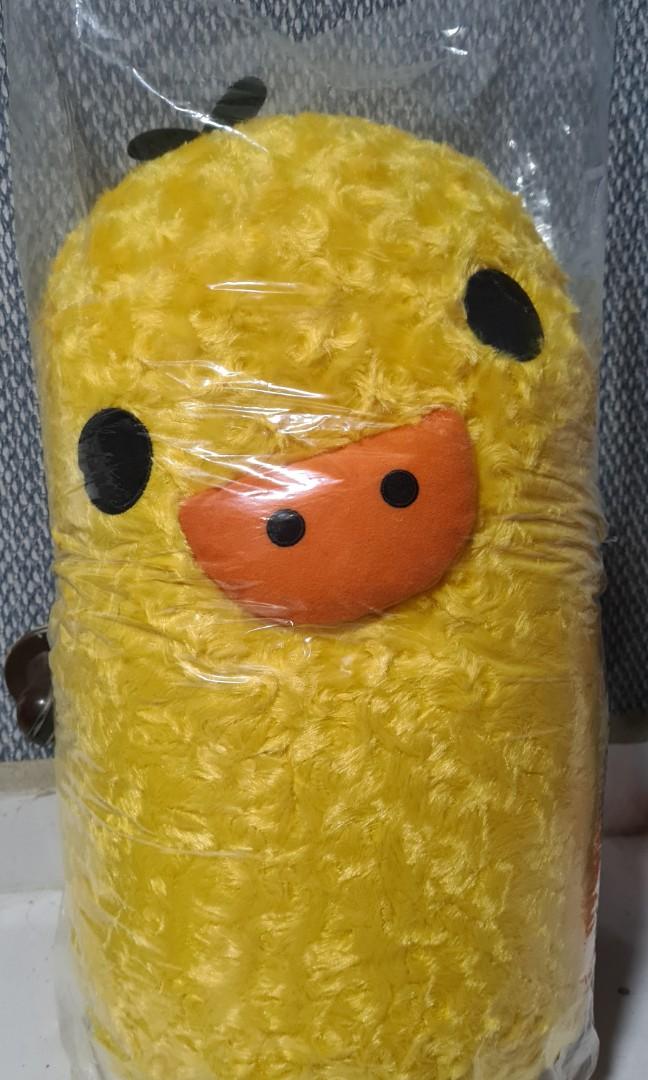 Rilakkuma Kiiroitori Jumbo Plush Rose Fur Japanese Soft Toy