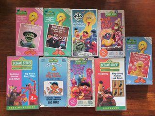 Sesame Street VHS (9 tapes)