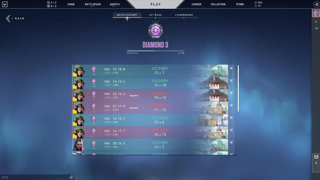 Valorant Account (Diamond 3), Video Gaming, Gaming Accessories, Game