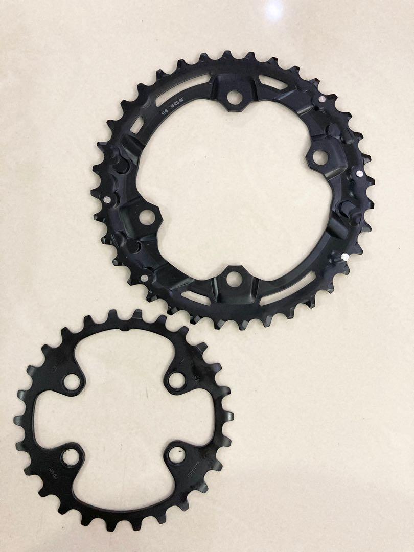 Shimano Deore M4100 Double Chainrings 36T 26T Sports Equipment