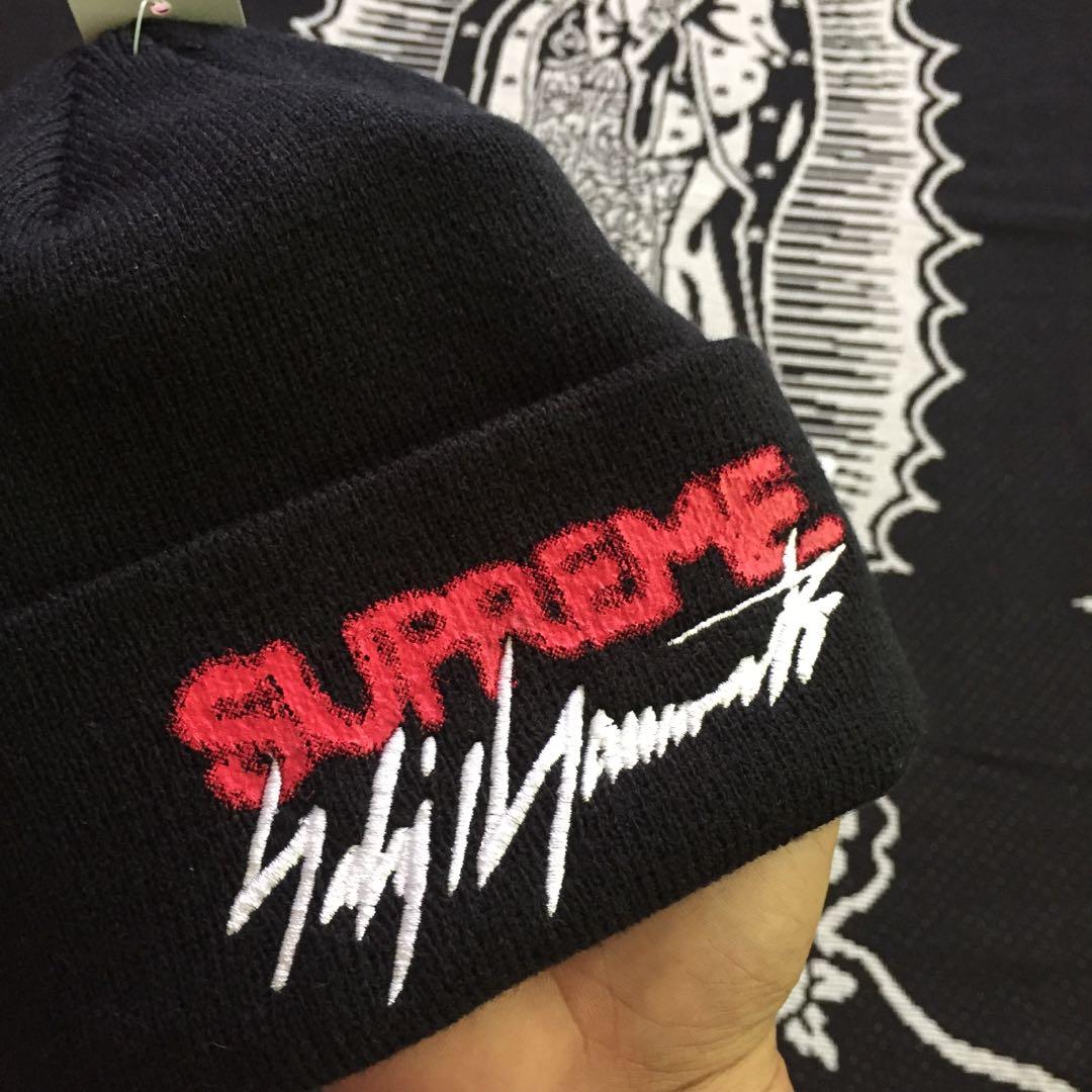 Supreme x YOHJI YAMAMOTO 20AW New Era Beanie knit cap FREE black