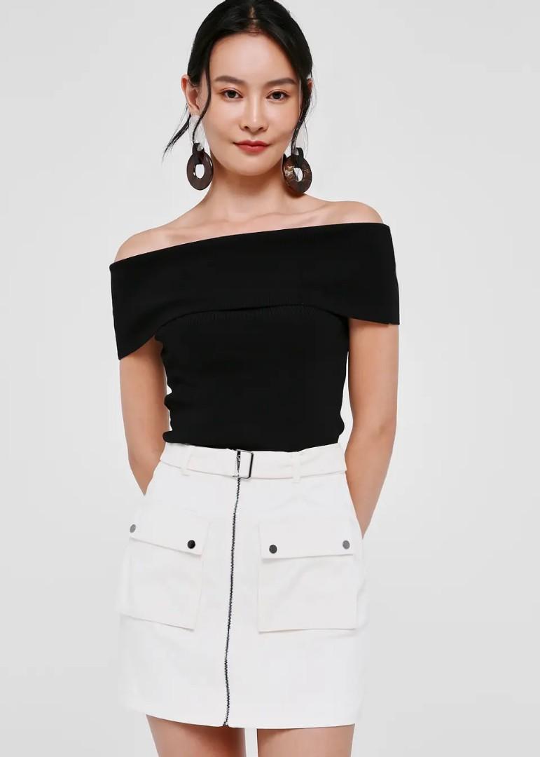 Taria Off Shoulder Knit Top, Women's 