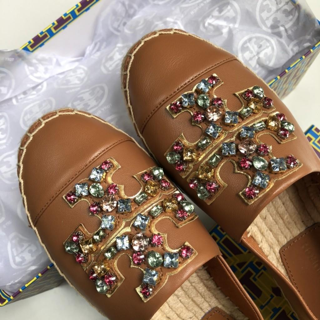 Tory burch shop flat espadrilles