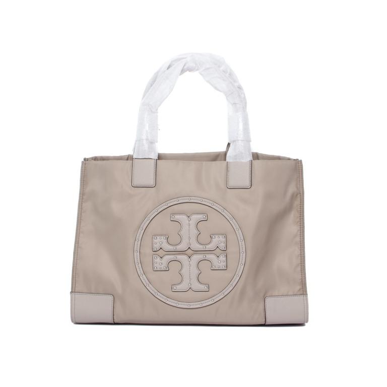 Tory burch french gray tote hot sale