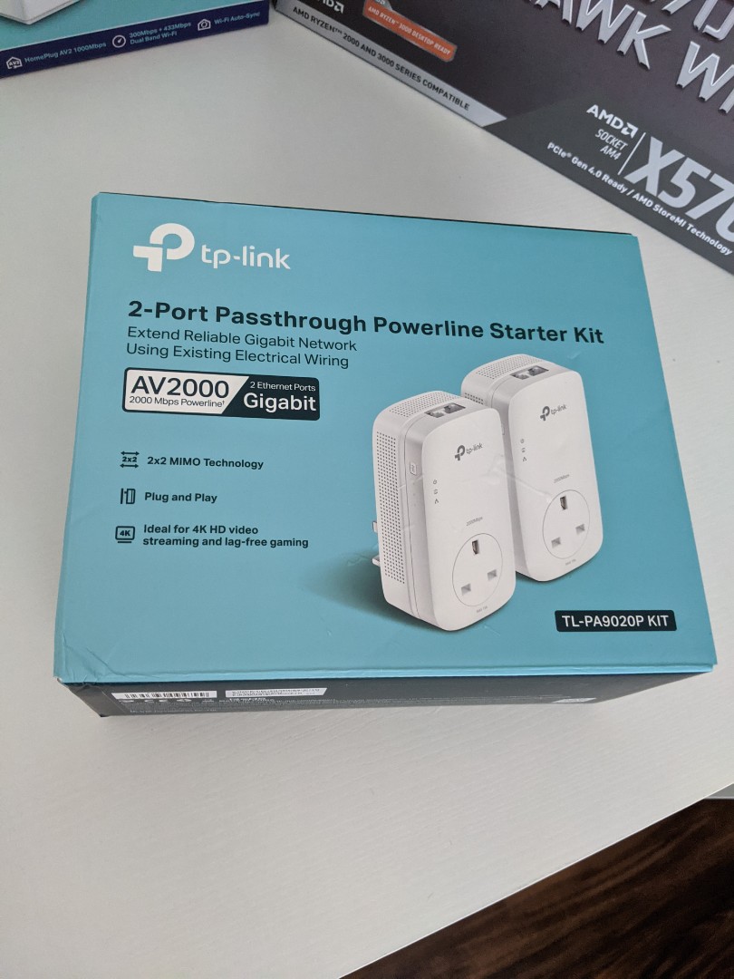 TPLink AV2000 Passthrough Powerline Adapter Kit (TLPA9020P