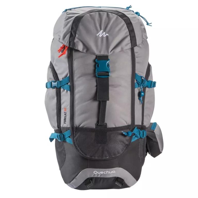 Trekking Backpack Forclaz 50 Litres Grey Sports Equipment