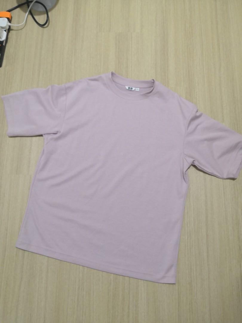 Uniqlo Airism Oversized Tee Men S Fashion Clothes Tops On Carousell