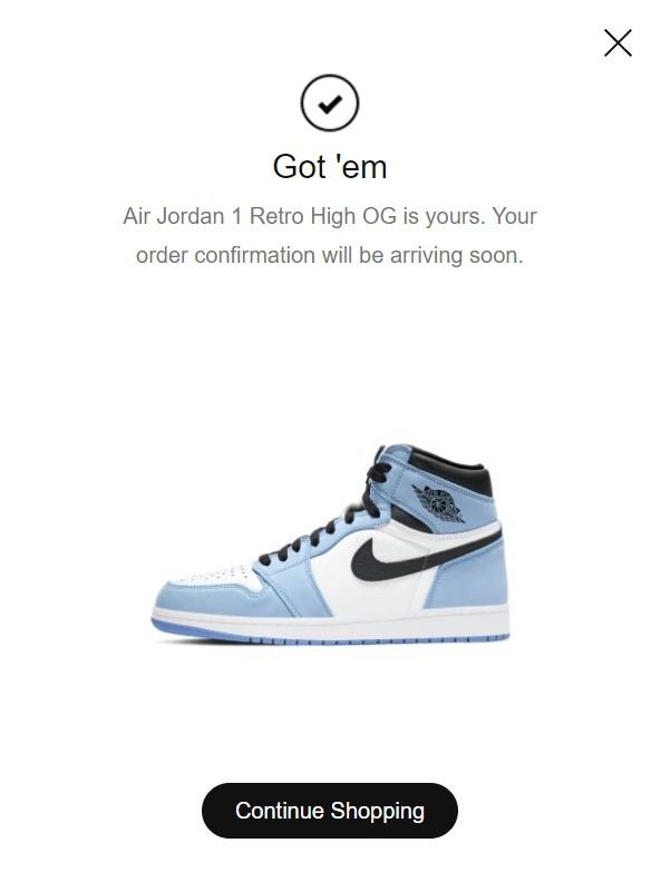 University blue jordan 1 got em Outlet