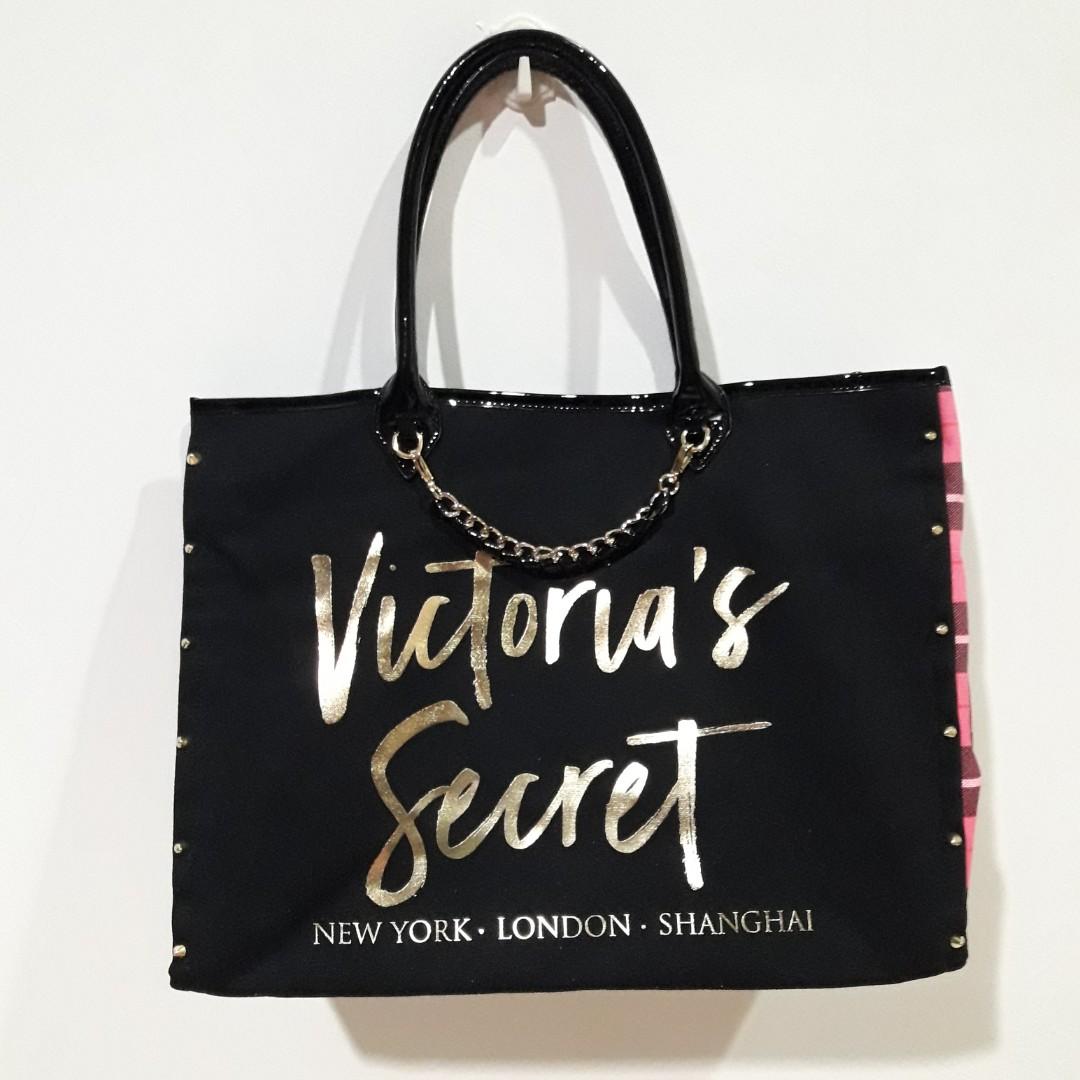 Victoria's Secret Canvas Tote Bag, Women's Fashion, Bags & Wallets