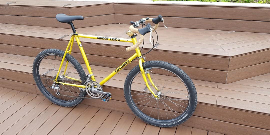 Muddyfox yellow top mountain bike