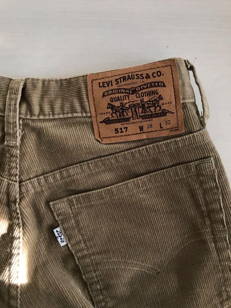 y2k levi's light brown corduroy pants, Women's Fashion, Bottoms, Other  Bottoms on Carousell