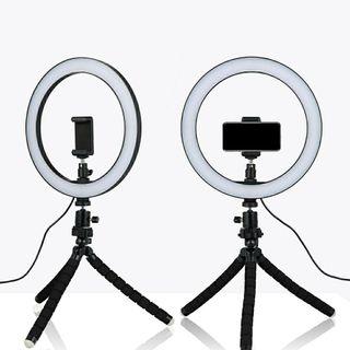 26cm LED Ring Light with Mini Tripod and Phone Holder