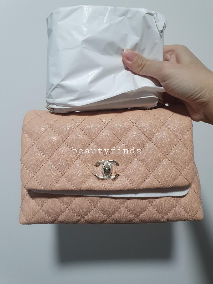 Brand New Chanel 21p Mini Small Coco Handle Light Pink Leather Lined 24cm Non Nego Luxury Bags Wallets On Carousell