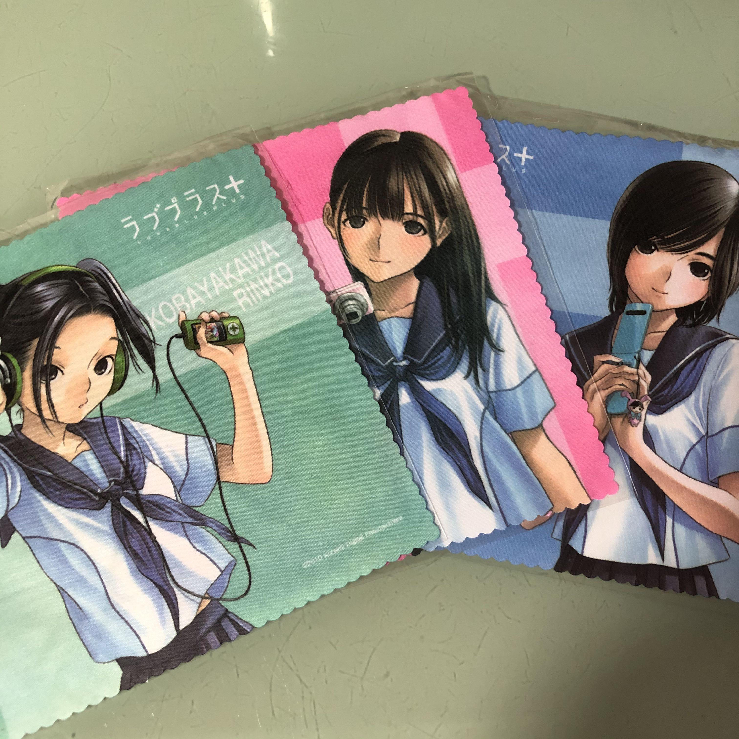 日本正版love Plus 高嶺愛花小早川凛子姊崎寧寧眼鏡布x 3 玩具 遊戲類 玩具 Carousell