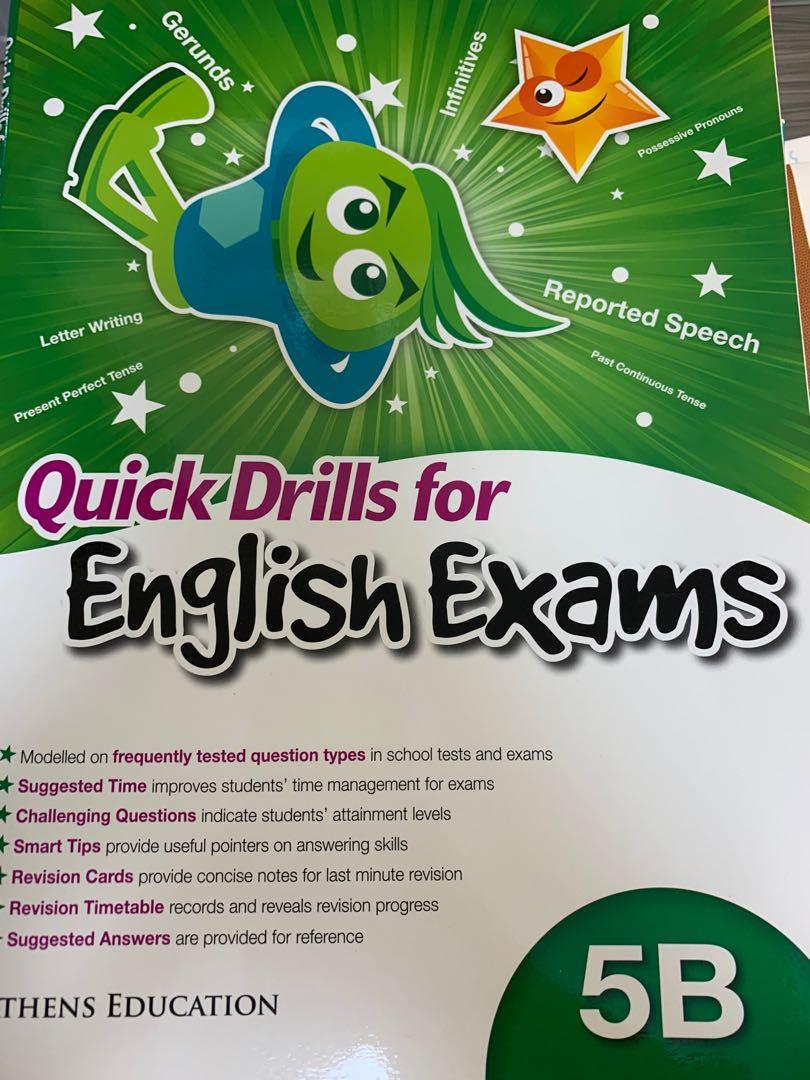 (全新) 小學英文補充練習 Quick Drills for English Exams, 興趣及遊戲, 書本 & 文具, 書本及雜誌