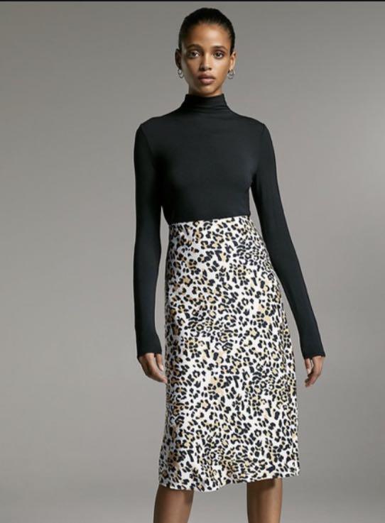Leopard slip 2024 skirt aritzia
