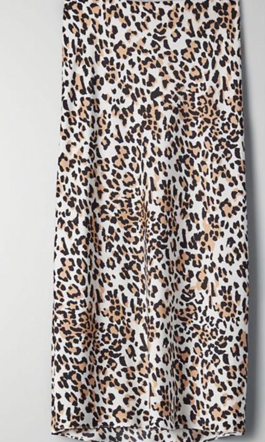 Leopard slip skirt aritzia sales
