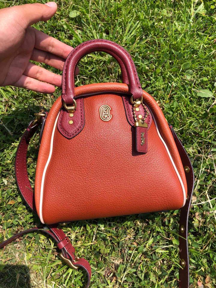Authentic coach 78150 78143 bowling women Marleigh Satchel handbag