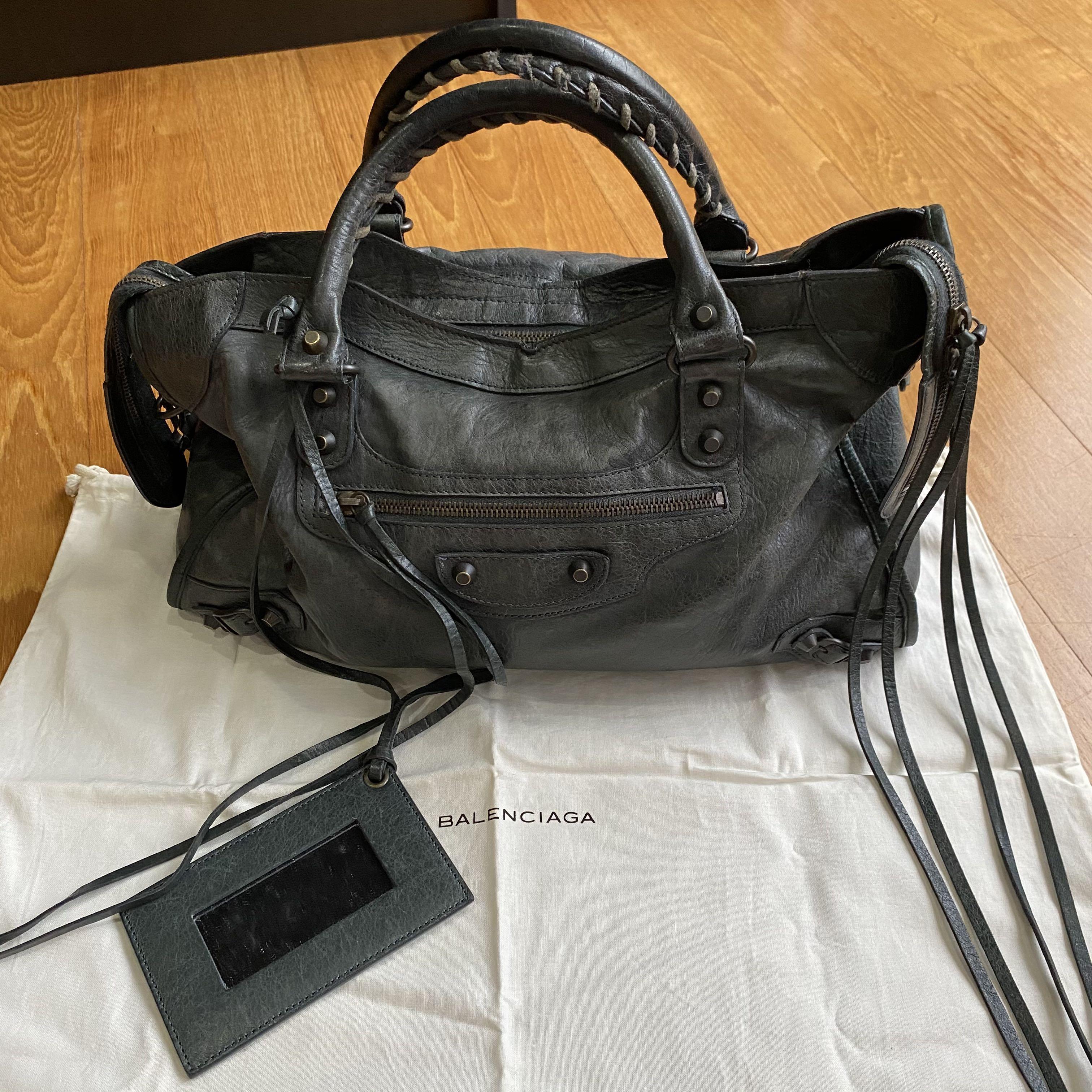 Balenciaga Anthracite Grey City Bag RHW  Labellov  Buy and Sell Authentic  Luxury