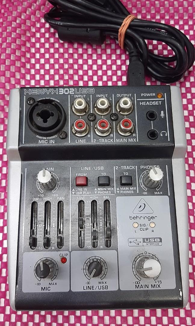 Behringer Xenyx 302USB Analog Mixer, Audio, Portable Audio Accessories
