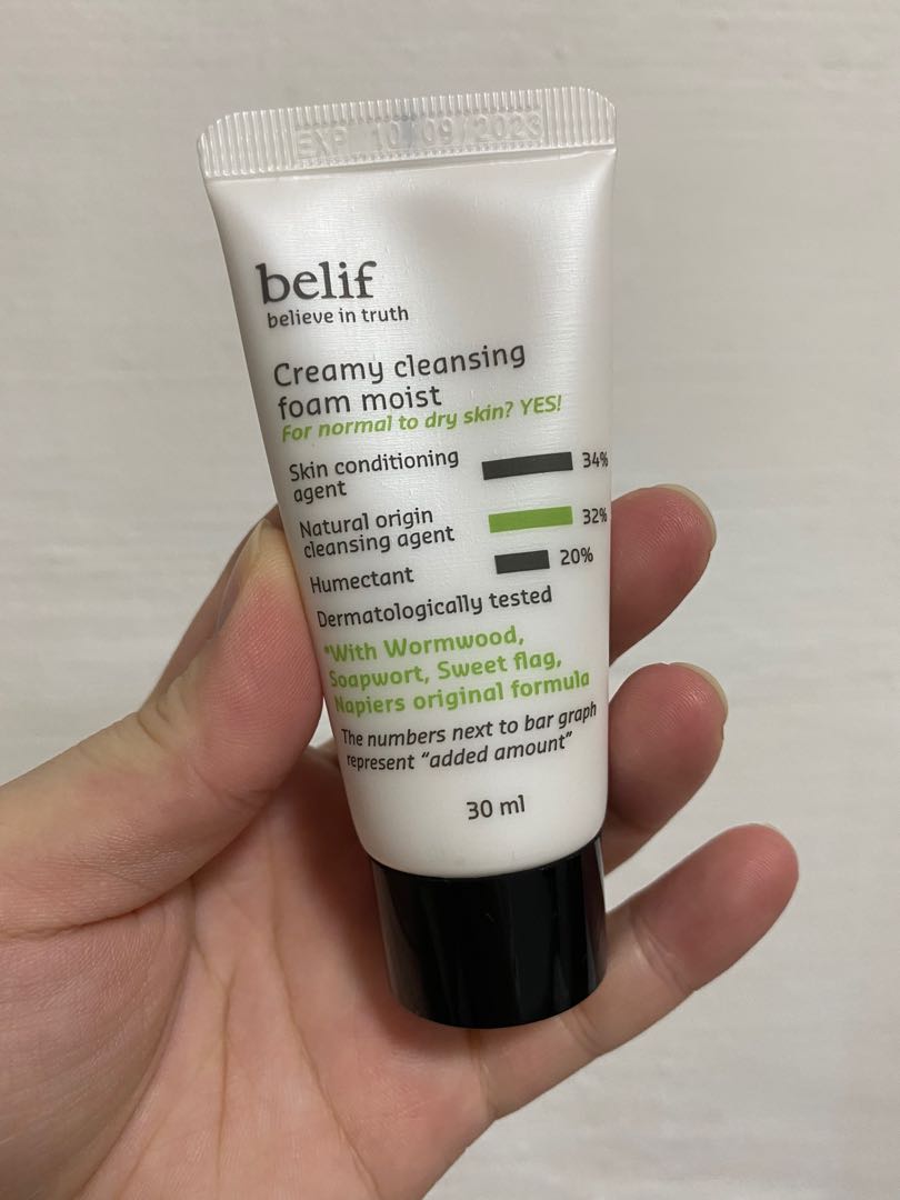 belif creamy cleansing foam moist