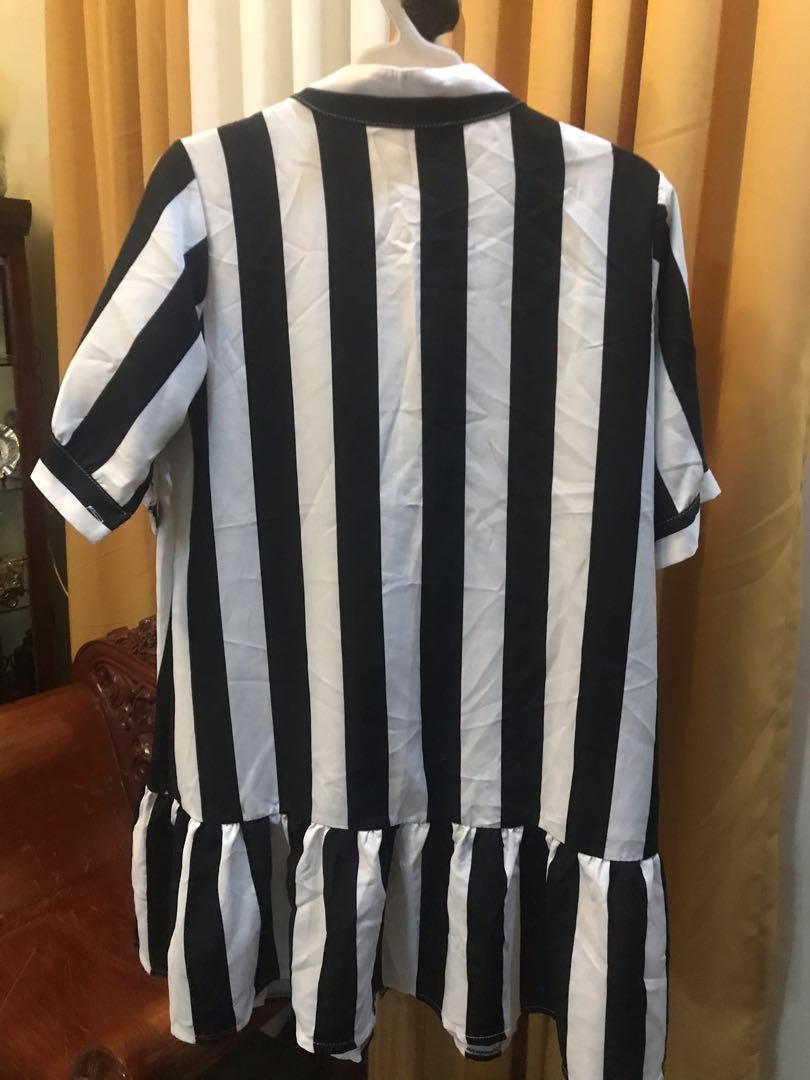 Black and White Stripped Dress (Category: Dresses) located in Malolos. Submitted by affomatto (Listing ID 1073591072, Image 3). Description: Hi! I’m selling my sister’s clothes here on Carousell. All of them are in very good condition, some even looks like brand new. The details of this specific item are as follows: Tag Size: None Width: 19, Waist-21 Length: 33 Kindly disregard the tape with the “AC000” on the bottom left corner. Think of it as a