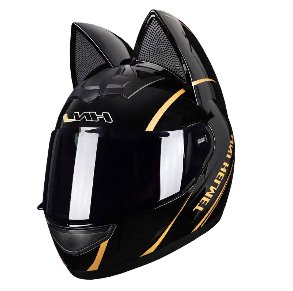 cat ears bike helmet
