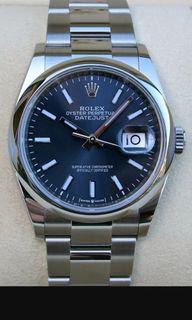 BNIB Unworn Rolex Datejust Ref 126200 Blue Dial 36mm