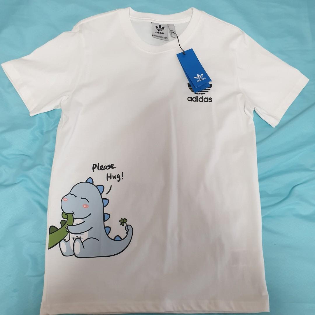 BNWT Adidas Unisex Dinosaur Couple Shirt