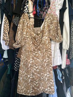 Boho Dress - Leafy